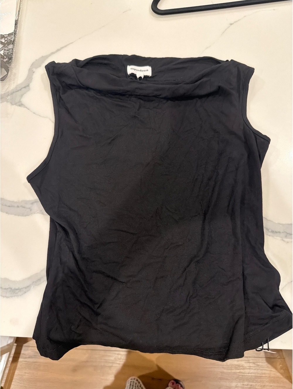 SUPERDOWN black boatneck top